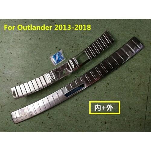 High quality stainless steel Front and Rear bumper Protector Sill For 2013 -2018 Mitsubishi Outlander
