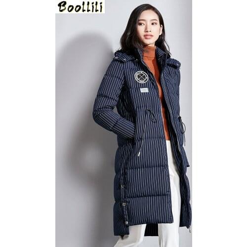 Boollili 90% White Duck Down Jacket Women Clothes 2020 Winter Coat Women Hooded Korean Puffer Jacket Women Warm Parka