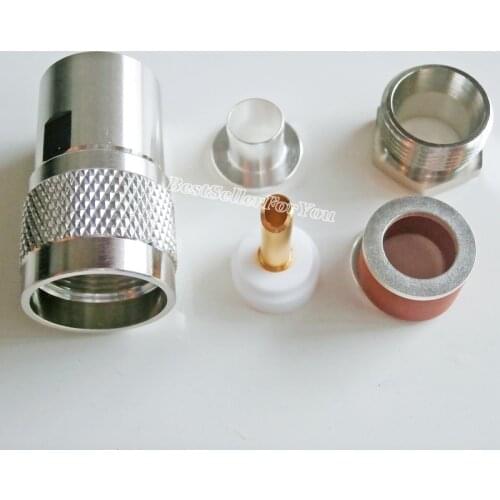 1Pcs UHF male PL259 RF Coax connector clamp for LMR400 RG8 RG213 RG214 cable straight NEW HOT