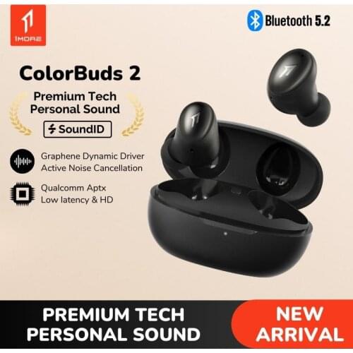 1MORE ColorBuds 2 Tws Bluetooth 5.2 Wireless EarBuds 25dB ANC Noise Cancelling Headphones aptX Adaptive Personalized SoundID