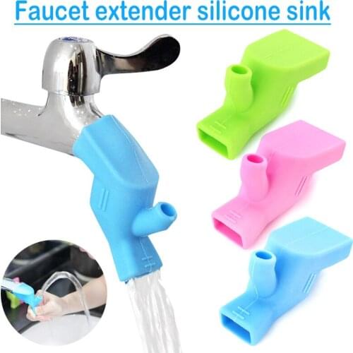 3/6/9pcs Silicone Faucet Diversion Extender Safe Faucet Extension Faucet Guide Sink Extender for Long Water Handwashing