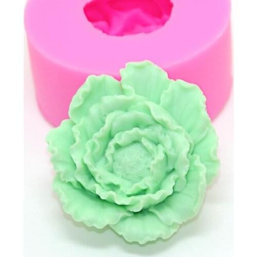 3D flower Peony silicone Soap mold,molds silicone forms for soap, silica gel mould,silicon moulds wholesale