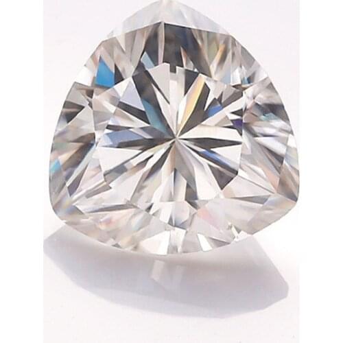 Hot sale 6.5mm Trillion Cut Moissanites Gemstone with D white color VVS clarity 1ct Moissanites Diamond Gems for Ring