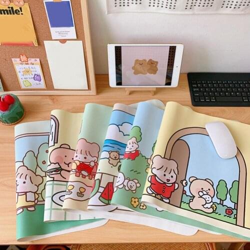 Keyboard Mat Large Anti-skid PVC Cute Waterproof Cartoon Mouse Pad for Mechanical Mouse