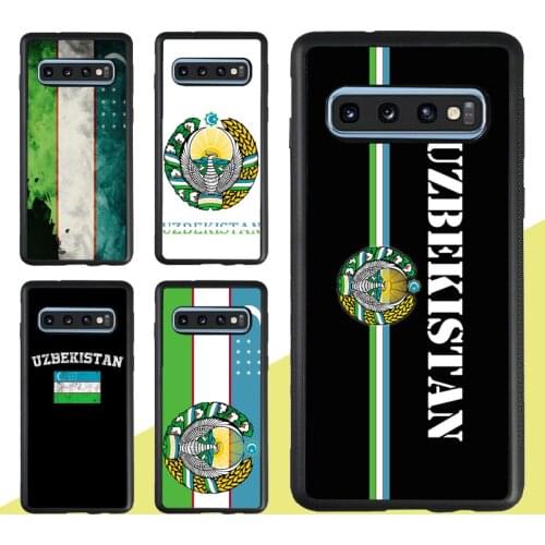 Uzbekistan Flag Coat Of Arms Case For Samsung Galaxy A51 A71 A31 A21S A20e A50 A70 M31 M21 S9 S10 S20 Plus Note 20 Ultra