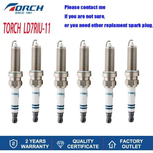 Engines Components Candles TORCH LD7RIU-11 China Original Spark Plug PLATINUM for NISSAN TOYOTA MAZDA MERCEDES-BENZ SUBARU