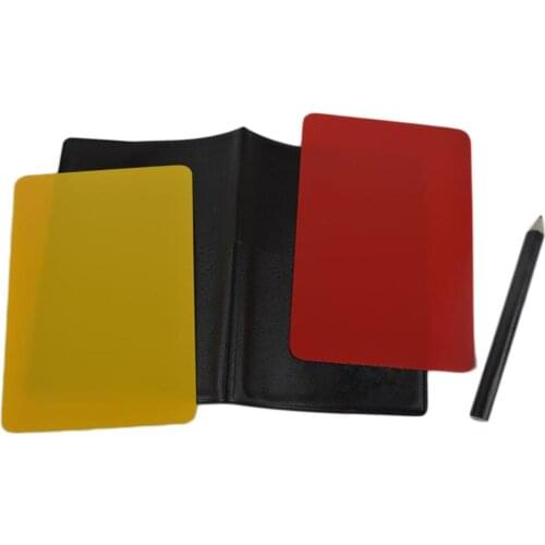Soccer referee cards with pencel book coins set Toss unit Football whistles loudly Fair Play match referee equipment