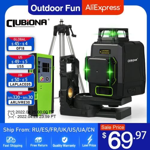 Clubiona CE certificated 3D Lines Laser Level with 5200 mah BATTERY & Horizontal And Vertical Lines Work Separately Laser Lines