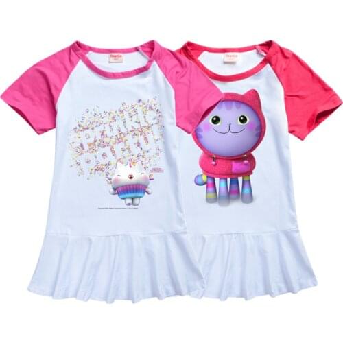 Sprinkle party summer dress gabby cats flower girl dresses girl happy purim birthday shirt skirt christmas outfits for girls