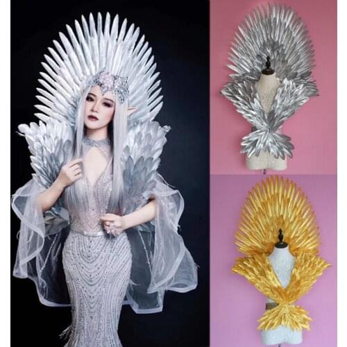 HOT! Top-grade Luxurious Large size White Real Feather Angel Wings stage show Creative Shooting Display Props