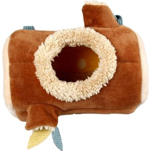 Cute Chinchillas Hamster Hammock Small Squirrel Hedgehog Critter Ferret Cage Tree Stump Shape Hanging Bed