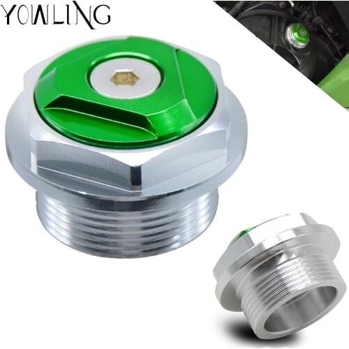 Ninja 250 300 Motorcycle CNC Aluminum M30 Engine Oil Filter Cup Plug Cover Screw for Kawasaki ninja 250 300 Ninja250 Ninja300