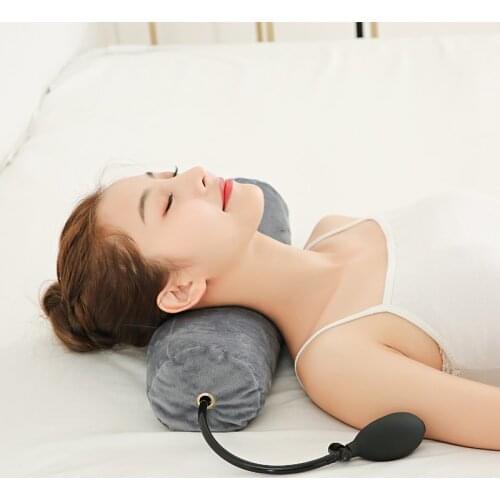 SB Cervical care Latex pillow adjustable Column new physiotherapy traction neck pillow Neck Health Care Head Leg Back Support