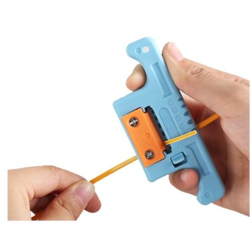 Longitudinal Cable Stripper 1.9-3.0mm FTTH Optical Fiber Stripping tool replaceable blade wire peeler no damage cord peel cutter