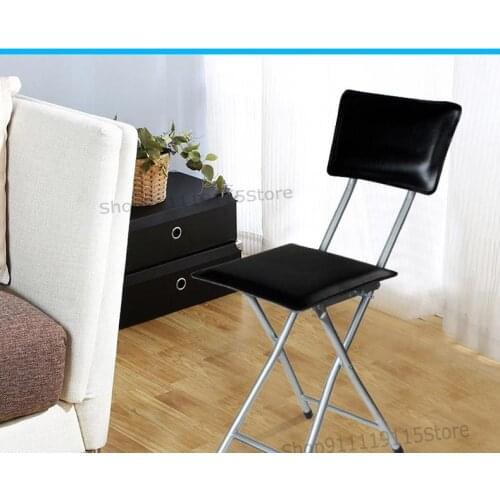Family Dining Chair Folding Chair White Chair Simple Computer Chair Leisure Living Room Chair