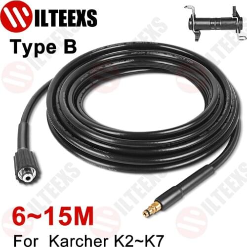 High pressure hose for washing pressure washer unblocker pipe For karcher k Series,hose adapter washer 15 m Car wash Accessories