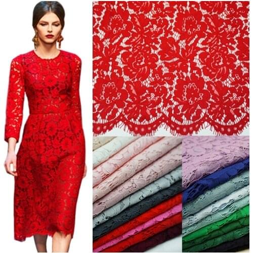 1.5 * 1.5 m Lash Embroidery Lace Fabrics Cotton Cord French Lace Fabric Guipure Nigeria African Lace For Wedding Dress