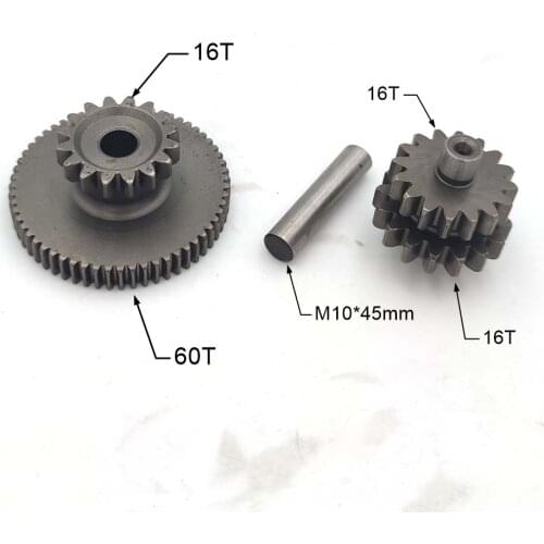150CC 200CC 250CC Motorcycle ATV Quad CG125 CG200 CG250 Engine Starter Gear 16T 17T Teeth Starter Idler Reduction Gear Assy