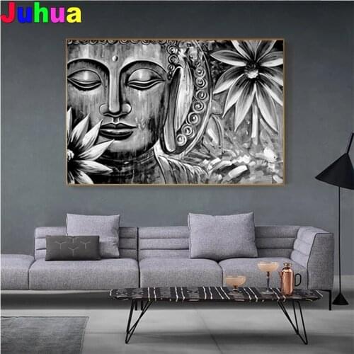 Buddha Statue diy Diamond Painting Mosaic Religious Buddhist 5D Full Square Round diamond Embroidery home decor drop shipping