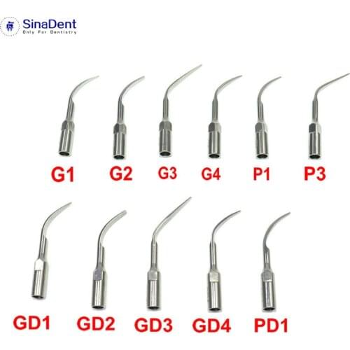 5Pcs Dental Ultrasonic Scaler Tips G1 G2 G3 G4 P1 P3 GD1 GD2 GD3 GD4 PD1 for EMS Woodpecker DTE Satelec Dental Instruments