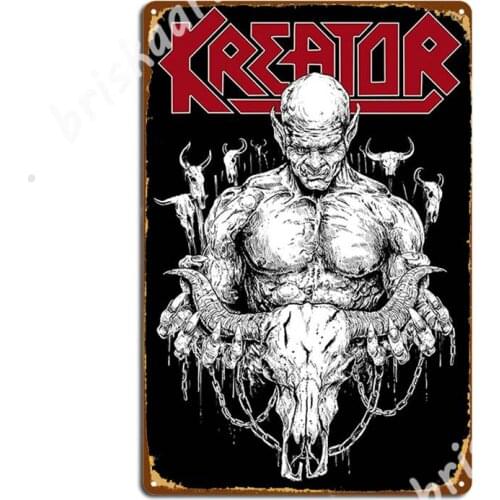 Vintage Kreator Bands Music Metal Signs Cave pub Plaques Wall Mural Design Tin sign Posters
