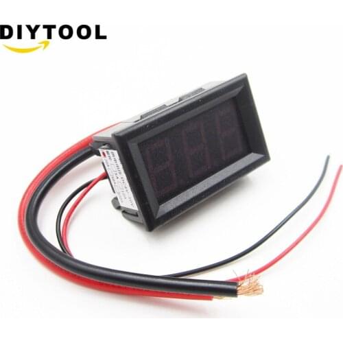 LCD digital voltmeter ammeter voltimetro Red LED Amp amperimetro Volt Meter Gauge DC 0 To 20A voltage meter