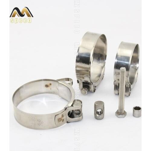 Pipe Clamps Powerful Stainless Steel Hose Clips Fuel Hose Pipe Clamps Worm Drive Durable Anti-oxidation Pipe Fasteners Clamps