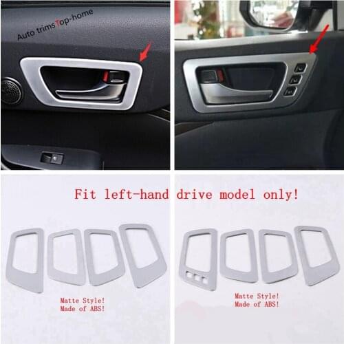 Yimaautotrims Inner Door Handle Knob Bowl ABS Decorative Kit Cover Trim 4 Pcs / Set Fit For Toyota Highlander 2015 2016 2017