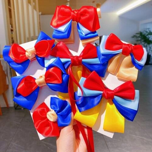 HigoodSouth Korean childrens little girl princess bowknot hairpin hair female cute girls hairpin headdress back of his head