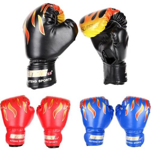 1 Pair Pattern Kids/Audlts Training Boxing Gloves for Bag Punch Training Family Matching Fight Mitts