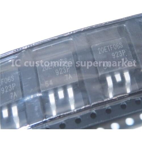 10PCS/LOT 20ETF06S TO-263 600V 20A SMD Triode