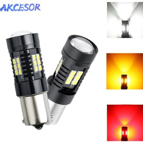 2pcs 1156 LED BA15S P21W LED BAU15S PY21W BAY15D 1157 P21/5W R5W Turn Signal Light Accessories Car Brake Light Auto Lamp 12V
