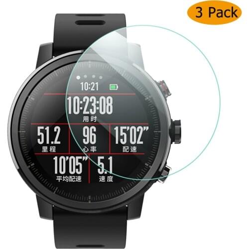3Pcs film For Xiaomi Huami Amazfit Stratos Pace Sports Smart Watch 2 2S Clear/Matte Screen Protector Film Not Tempered Glass