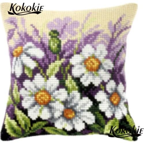 3d embroidered mats fabric cushion mat throw pillow DIY knitting needles kit cross stitch kits embroidery yarn needlework kits