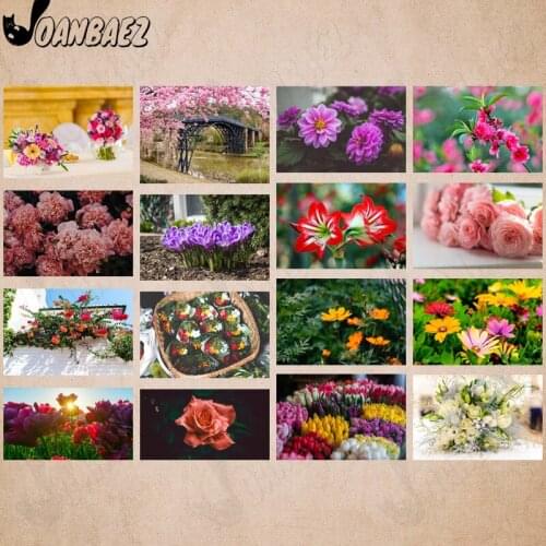 Diamond Painting Spring Flower 5D Diy Wall Art Multicolor Rose Diamond Embroidery Inlaid Room Home Decoration Accessories Gift