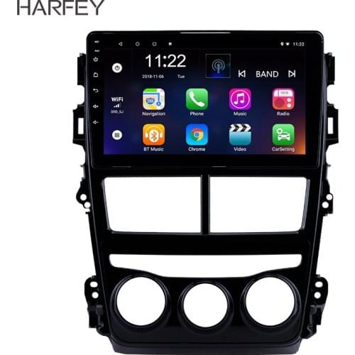 Harfey 9inch Car Radio For 2018 Toyota Vios/YARIS left hand Android 10.0 2Din GPS Multimedia Player Support SWC Mirror Link