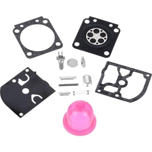 DRELD Carburetor Rebuild Repair Kit with Primer Bulb for STIHL FS45 FS46 FS75 FS80 FS85 HT70 HT75 HS45 Trimmer Chainsaw Parts