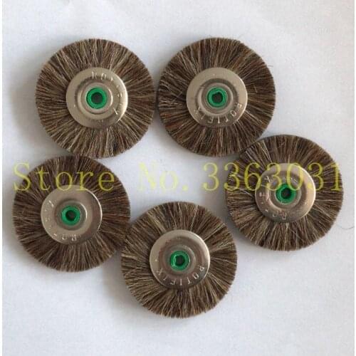 10PCS/BAG Jewelry making tools Dental Polishing tools Brown horse hair unmounted brush for jewelry polishing