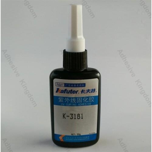 Kafuter 50g K-3181 UV glue acrylic adhesive transparent plastic metal glass glue