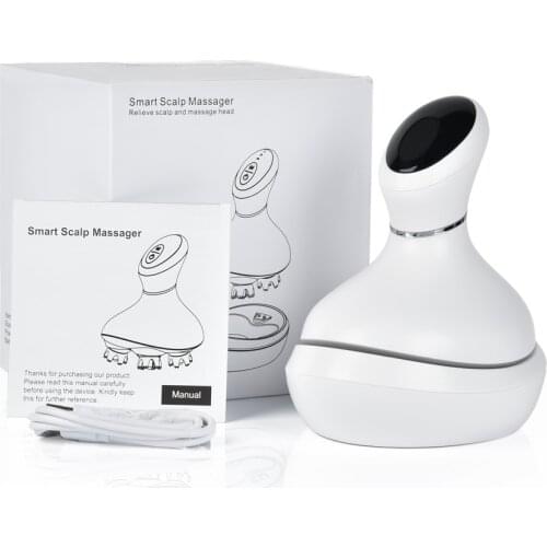 Smart Head Scalp Massager USB Charging Wireless Head Massage Device Stress Relax Body Back Massager for Prevent Hair Loss