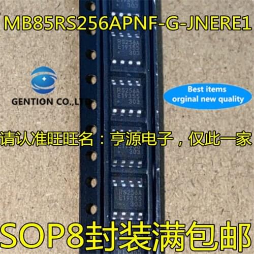 10Pcs MB85RS256APNF-G-JNERE1 MB85RS256 SOP8 Silkscreen RS256A in stock 100% new and original