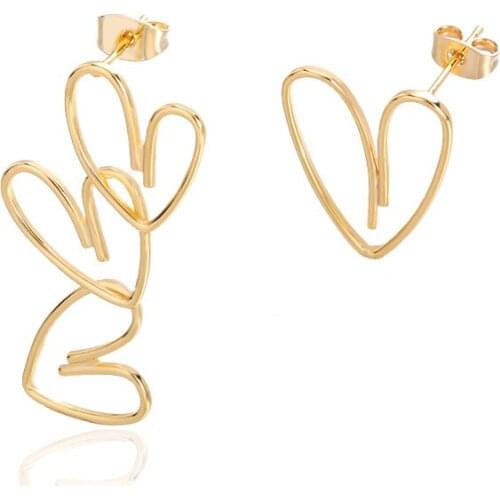 Minimalism Heart Earings Fashion Jewelry Stainless Steel Mini Heart Stud Earring Bijoux Femme Best Friend Gifts