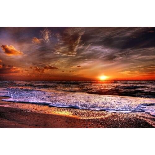 JMINE Div 5D sea beach ocean sunset Full Diamond Painting cross stitch kits art High Quality Scenic 3D paint by diamonds