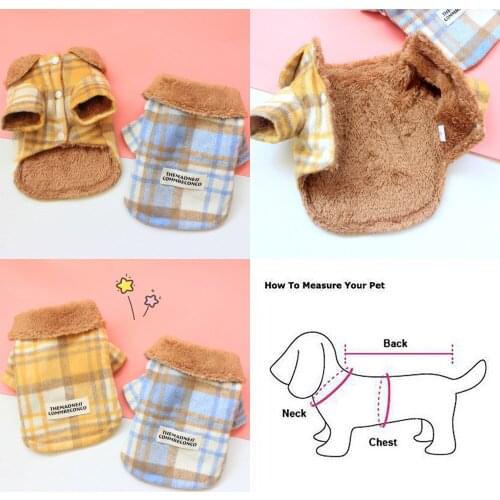 New Dog Coat Winter Pet Dog Clothes Outfit Puppy Yorkshire Pomeranian Schnauzer Poodle Bichon Costume Fashion Pet Clothing Suit