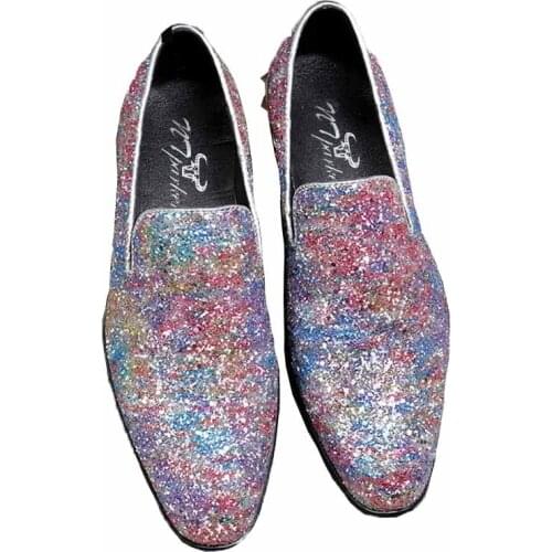 Ntparker brand luxury loafers men shoes Fashion Rhinestone Superstar dress elegant prom shoes for men wedding zapatillas hombre