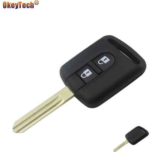 OkeyTech Replacement Auto Car Key Cover Shell Case Fob Remote Keyless Entry 2 Button For Nissan Qashqai j11 tiida Micra Navara
