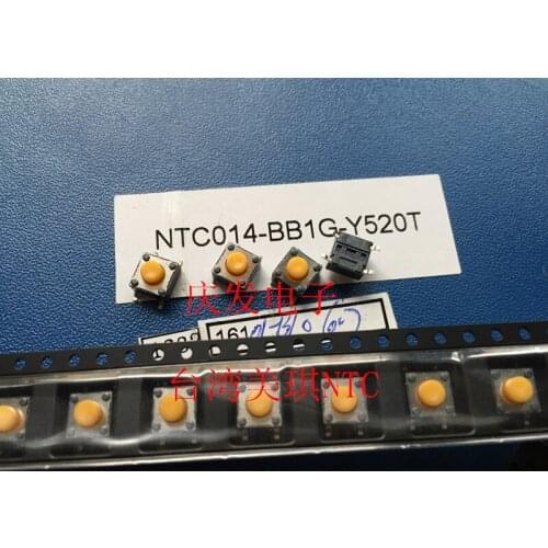 Original new 100% NTC014-BB1G-Y520T touch switch 6*6*5mm point movement SMD