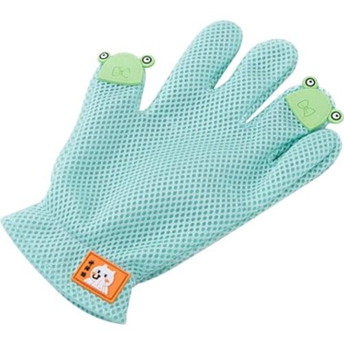 Pet Grooming Glove Cats Wool Pet Hair Remover Cleaning Brush Comb Glove Effective Deshedding Back Glove Pet Supplies for Cat Dog