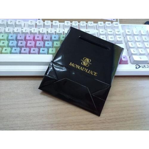 Custom printed logo gift paper bag/Recyclable packaging jewelry paper bag for shopping