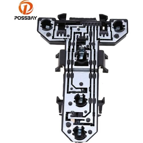 POSSBAY Black Rear Tail Bulb Light Lamp Holder Plate Socket 1J5945257 Fit for VW Jetta Sedan 2000-2005 Plastic Metal Bulb Pocket